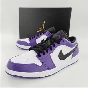 Air Jordan 1 low court side purple